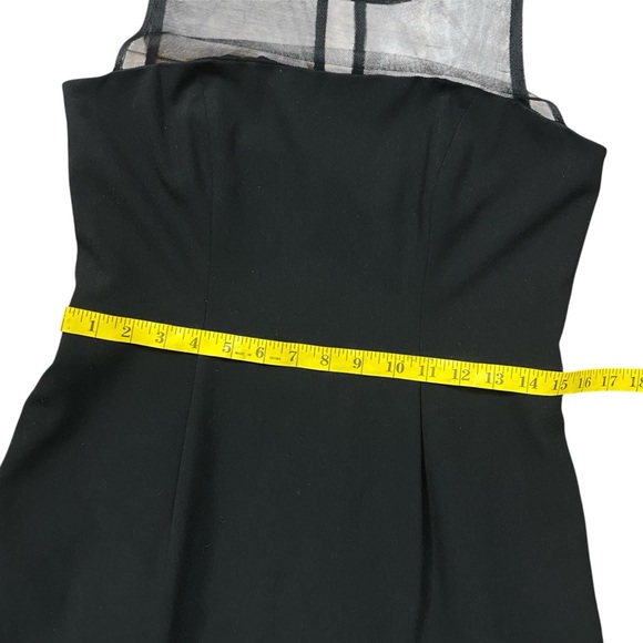 Aidan Mattox Chic Black Cocktail Dress Sleeveless A-Line Fit & Flare Sz 10 - Picture 13 of 14
